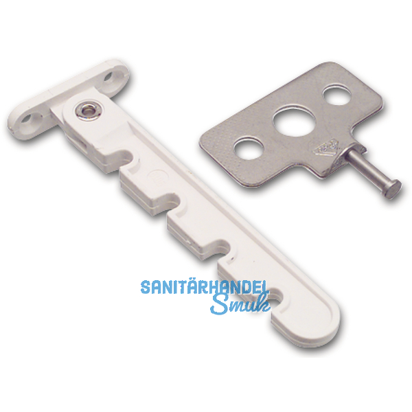 Dreh-Kipp- Begrenzer ROTO, Kunststoff wei