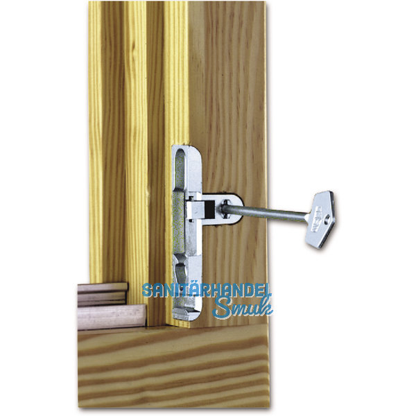 Drehsperre verdeckt fr MACO Getriebe, 4 mm, Zinkdruckguss silberfrbig (10759)