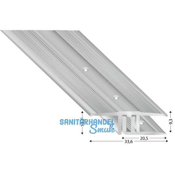 bergangsprofil 2700 silber eloxiert
