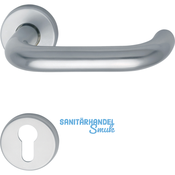 GRUNDMANN Wechselgarnitur WG 1754/WG4 M FH m. Rosetten PZ, VK 9, silber elox