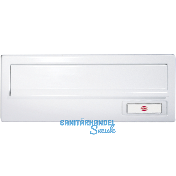 Frontplatte kombinierbar, eckig, 300 x 110 mm, silber eloxiert