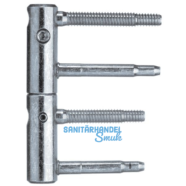 Trband 3-DIM 2-tlg. Bolzen 65 bzw.55 mm, Tragkraft 80kg, 20 mm,verzinkt silber