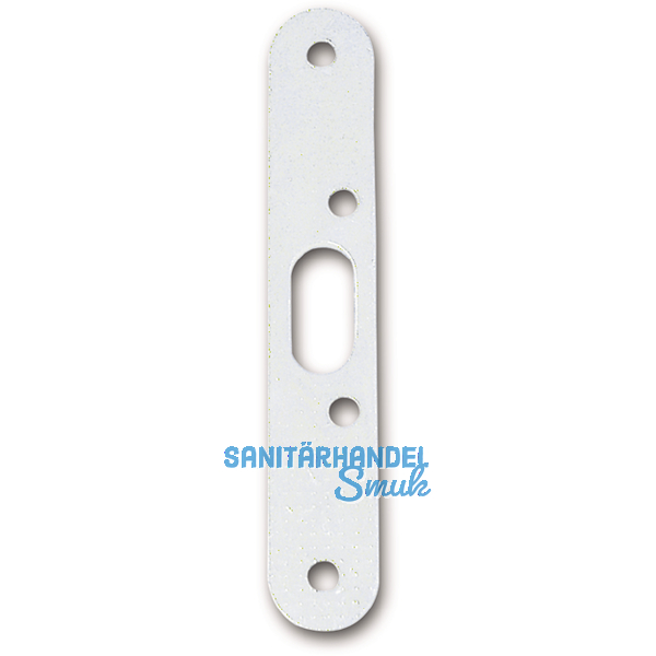 Bolzenschlieblech (Stockteil fr Stahlzargen), Stahl verzinkt silberfrbig