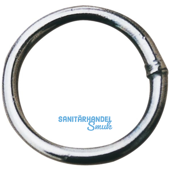 Geschweißte Ringe 5,0 mm verzinkt