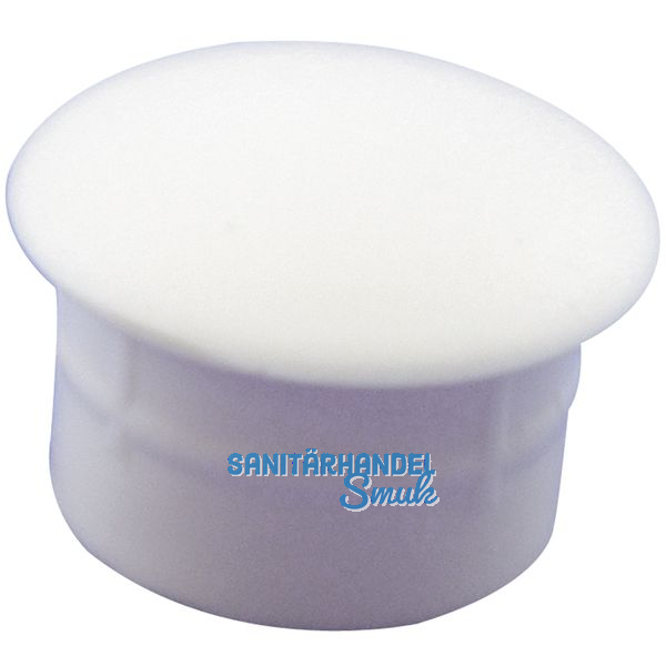 Abdeckkappe fr Blindlcher, Auen 13, Schaft 10, Kunststoff wei RAL 9010