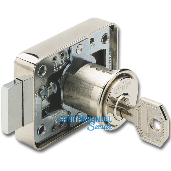 BURG WCHTER MZ 23 Zyl.-Kastenschloss Sperre Z 1, Lnge 25 mm, Messing vern.