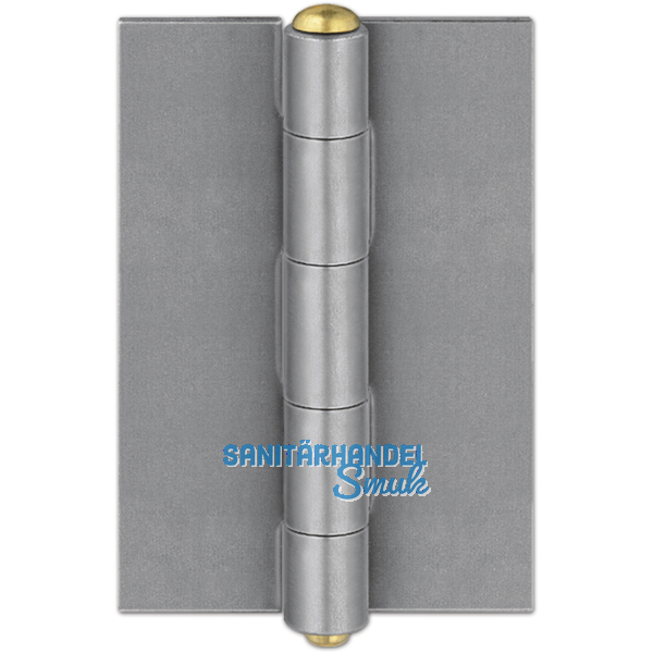 Anschweischarnier fr Stahlfenster, 60 x 55 x 2,5 mm, Stahl blank