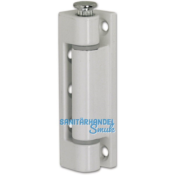 Aufschraubband 14 x 80 mm, Stahl kunststoffbeschichtet wei