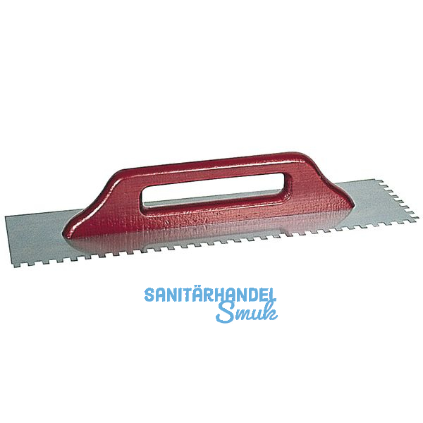 KAUFMANN Aufziehgltte (Schweizergltte) 500 x 130 mm rostfrei Zahnung 6 x 6 mm