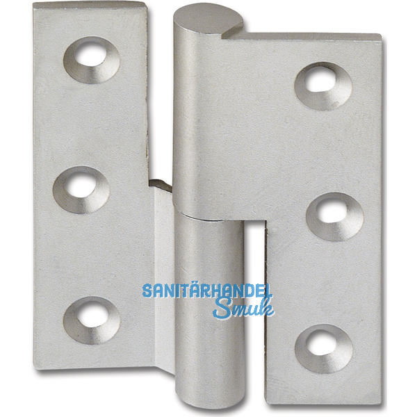 Mbelband Krpfung B, rechts, 50x40 mm, Messing poliert