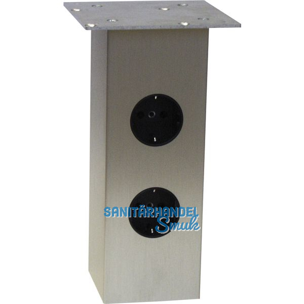 Barkonsole Jumbo \"Power Station\", Hhe 230 mm, Aluminium Edelstahl Effekt