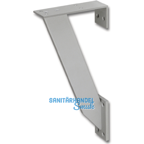 Barkonsole RAB schrg 50 x 10 mm, Hhe 322,5 mm, Tiefe 154 mm,Aluminium eloxiert