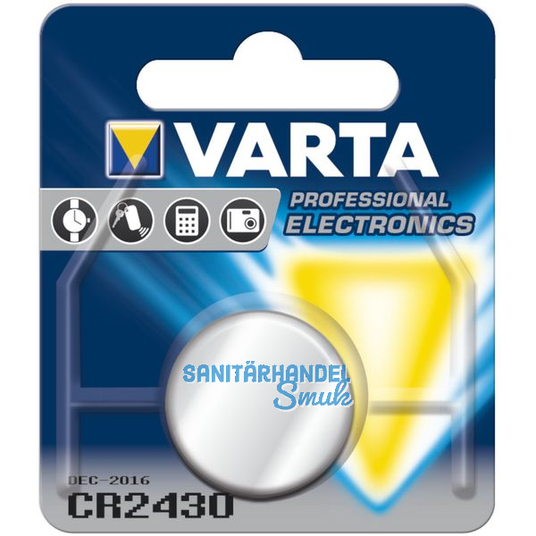 VARTA Batterie Knopfzelle CR 2430 3 Volt (1St)