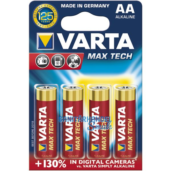 VARTA Batterie Max Tech LR6/AA 1.5V (4St)