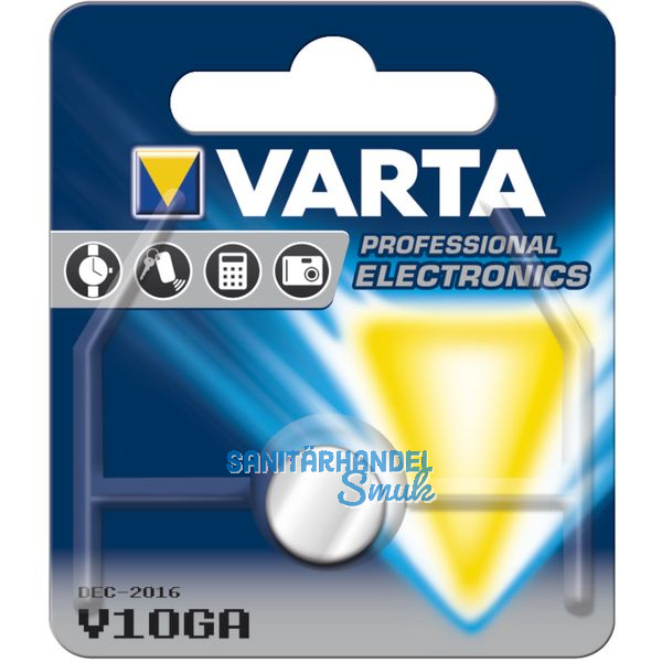 VARTA Batterie Knopfzelle V 10 GA 1,5 Volt (1St)