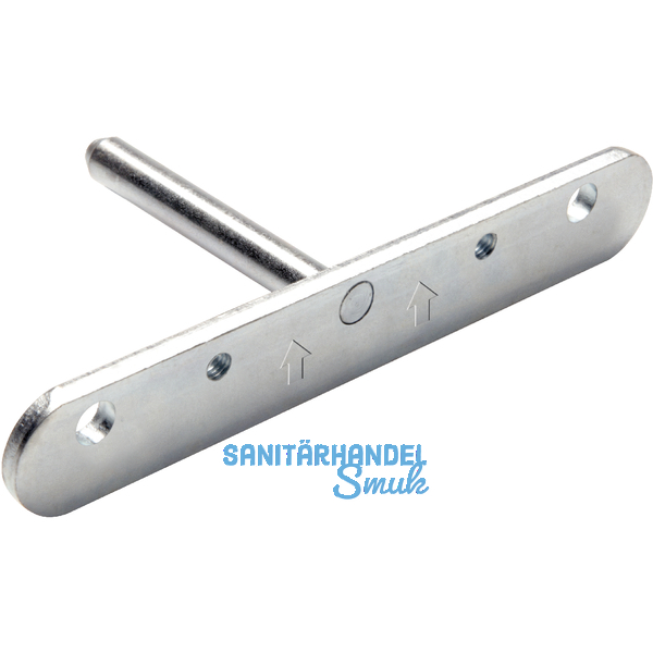 Befestigungsplatte Triade Maxi/XXL, Bohrtiefe 60 mm, Zinkdruckguss