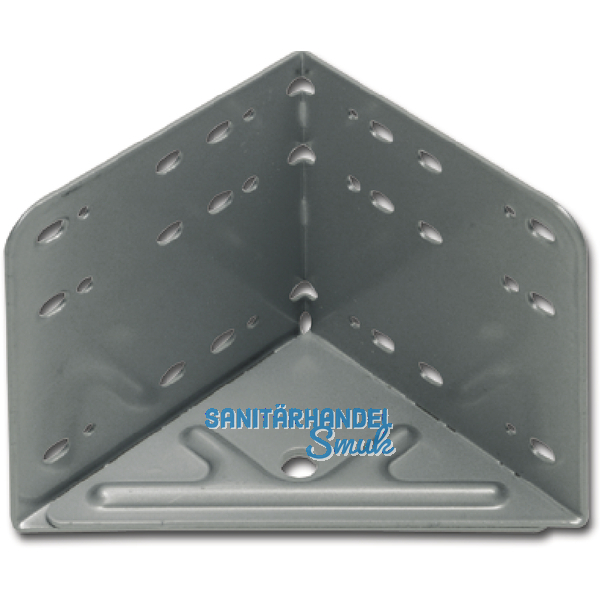 Bettwinkel STANDARD, 115 x 133 x 115 mm, Stahl silbergrau