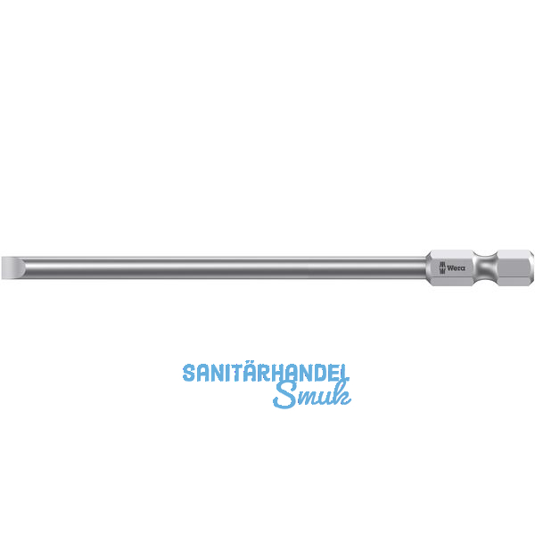 WERA Bit-Einsatz 800/4Z lang 1/4\"sechskant 0.6 x 3.5 x 70 mm Schlitz