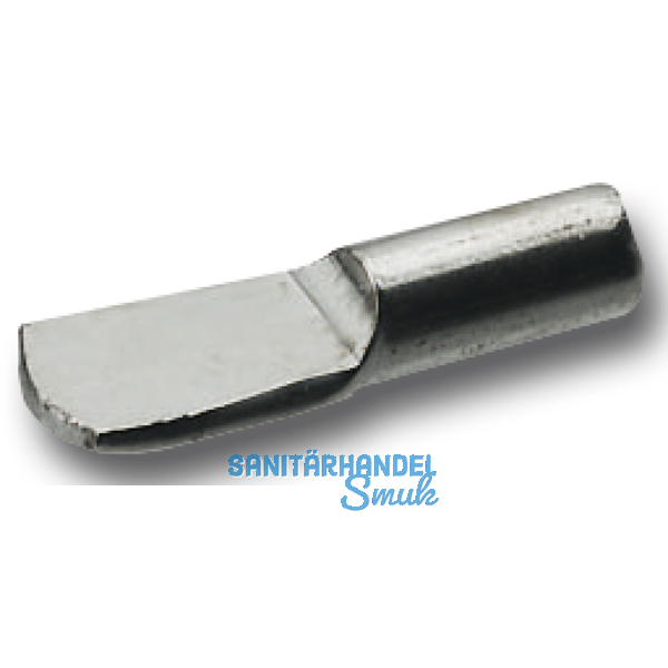 Steckbodentrger Lffelform, Bohr  5 mm, vernickelt, VPE 1000 ST