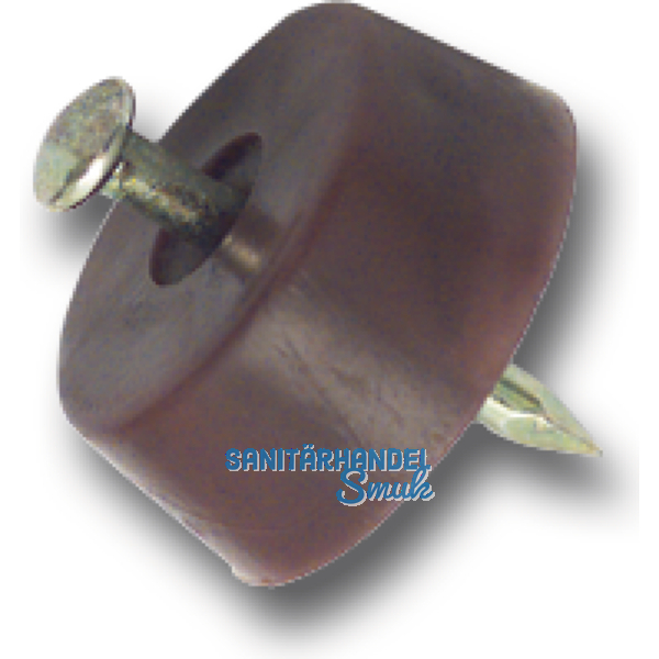 Bodentrger FLAT zum Einschlagen,  15 mm, Kunststoff wei