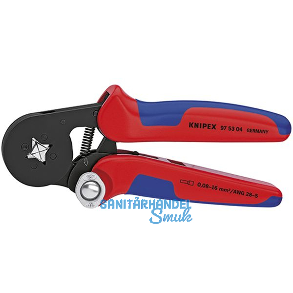 KNIPEX Crimpzange selbsteinstellend AWG28-7 0.08-10.0+16 mm seitl. Einfhrung