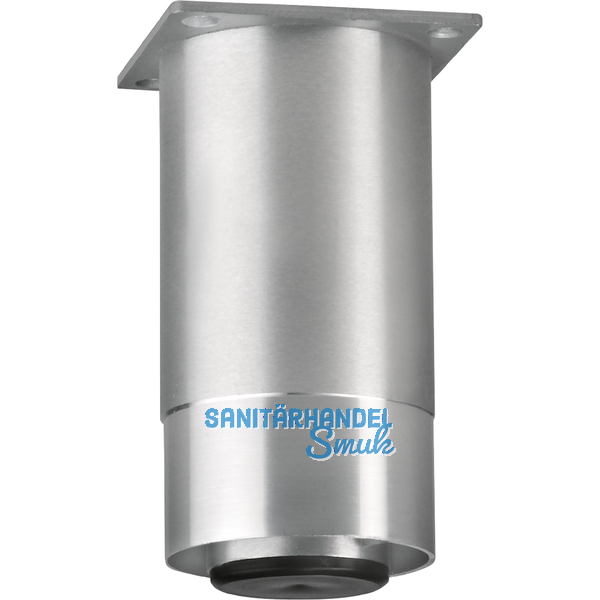 Dekorfu Fu  60 mm, Lnge 160 mm, Aluminium matt geschliffen/glanz