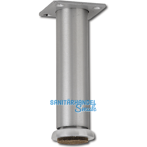 Dekorfu Fu  30 mm, Lnge 120 mm, + 30 mm, Fussteller, Aluminium gebrstet