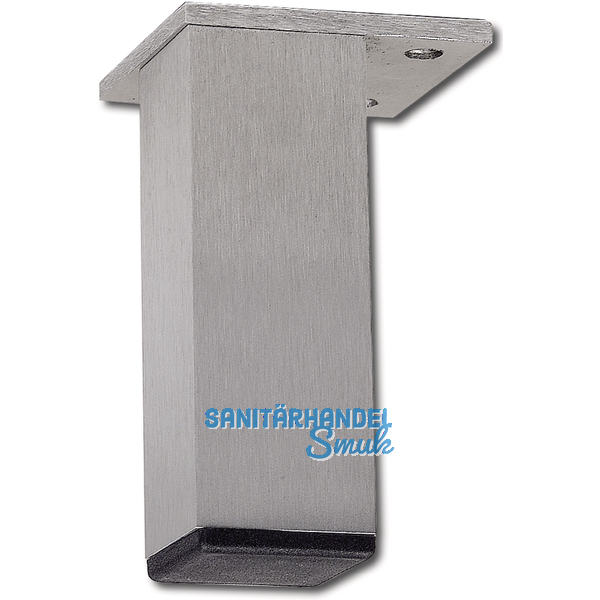 Dekorfu 40x40 mm, Lnge 160 mm, fix, Aluminium gebrstet