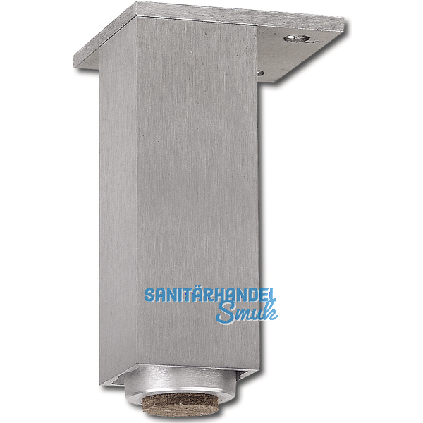 Dekorfu 40x40 mm, Lnge 160 mm, verstellbar, Aluminium gebrstet