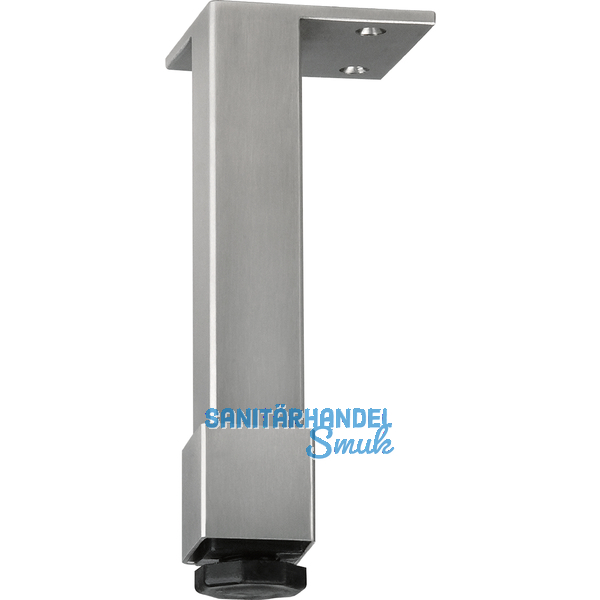 Dekorfu 25x25 mm, Lnge 160 mm, Edelstahl gebrstet