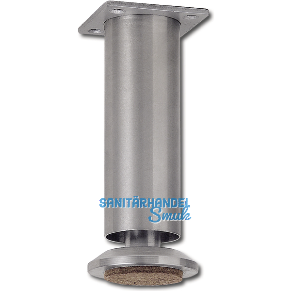 Dekorfu Fu  35 mm, Lnge 190 mm, Edelstahl gebrstet