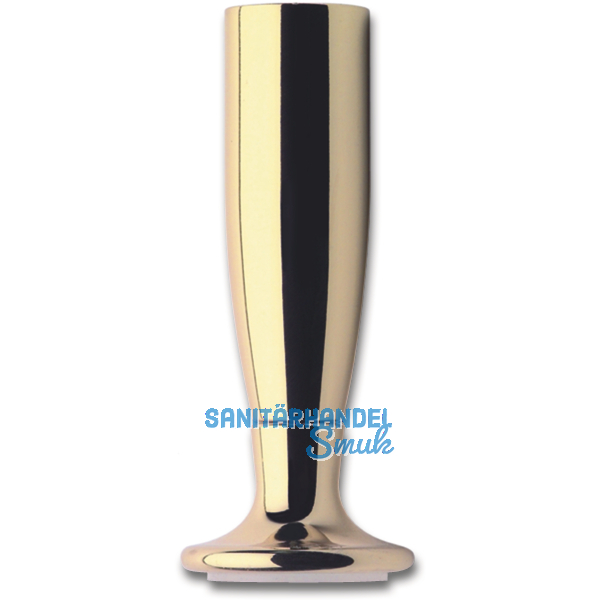 Dekorfu \"Torino\" Modell 1026 Fu  25 mm, Lnge 100 mm, Messing vernickelt matt