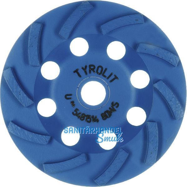 TYROLIT Diamant-Trockenschleifteller Standard DGU** 100 x 18 x 22.2 mm