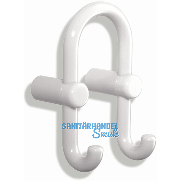 Doppelhaken HEWI 801.90.040 Breite 90 mm, Hhe 165 mm, Polyamid rubinrot