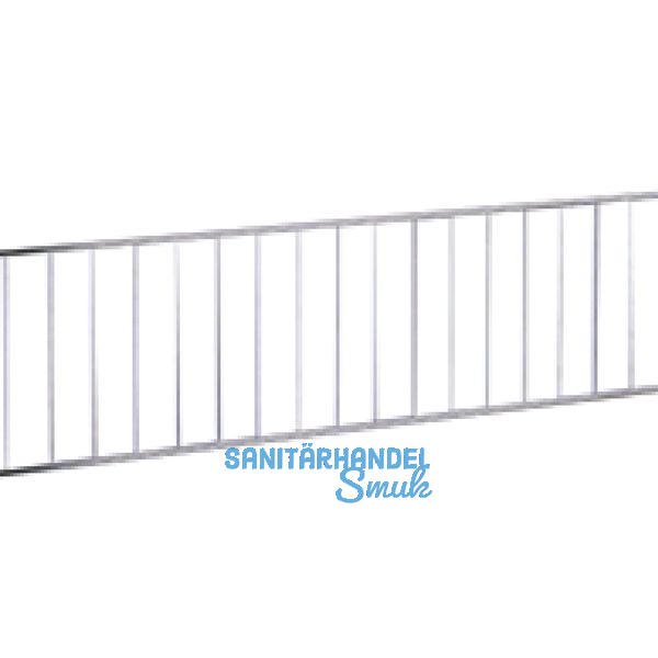 VAUTH-SAGEL Drahtgitter, Hhe 120 mm, Lnge 2110 mm, Stahldraht silber RAL 9006