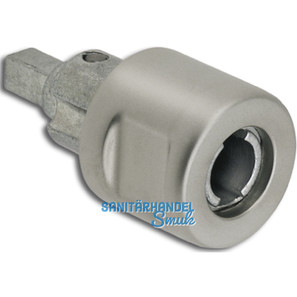 HEKNA MINI METALL SYSTEM 24 Zylinder Drehknopf links, Zamak matt