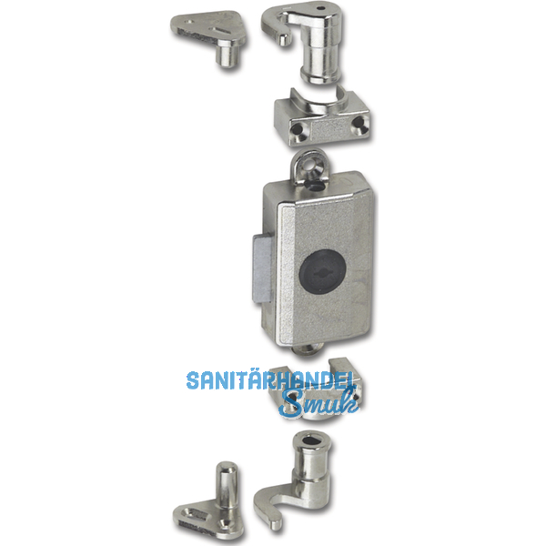 JuNie ASS 7581 Zylinder-Drehstangenschloss Dornma 16 mm, Zamak