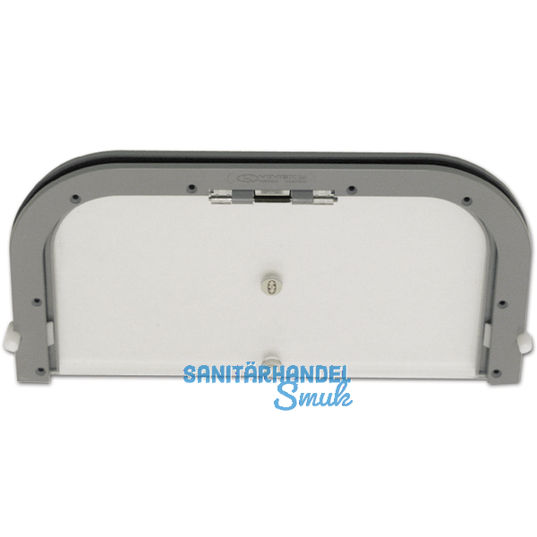 Durchreiche fr 17 -24 mm Glasstrke, 300 x 152 mm, Kunststoff hellgrau