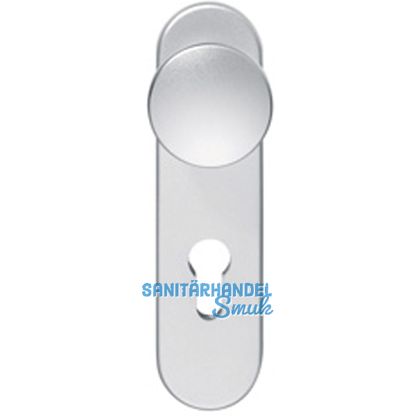 Knopfkurzschild K 130, PZ 72 mm, Edelstahl