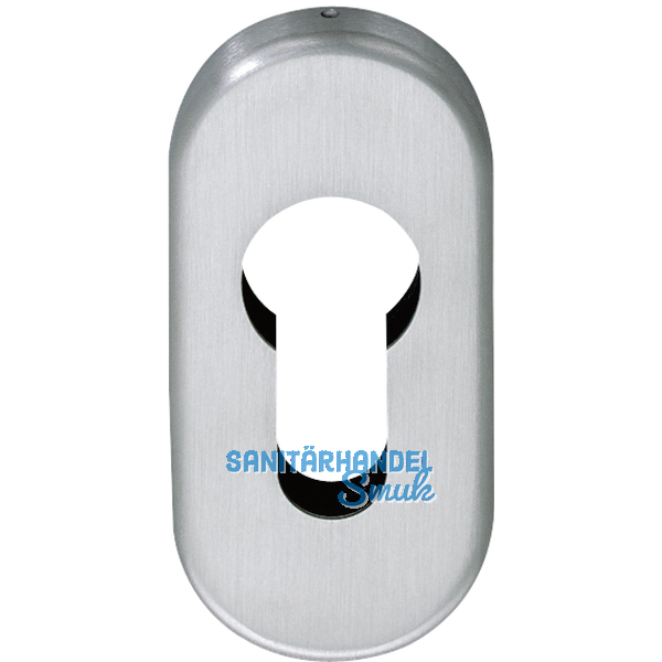 ECO Zylinderrosette PZ, 70 x 33 x 7 mm, Edelstahl rostfrei