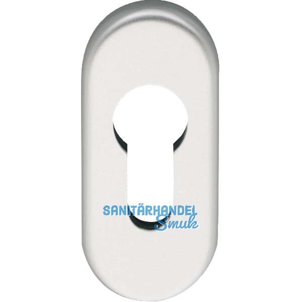 ECO Zylinderrosette PZ, 70 x 33 x 7 mm, Aluminium silber eloxiert