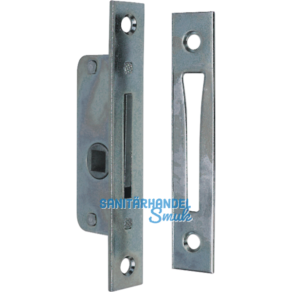 Einstemmzunge mit Schlieblech, DM 13 mm, eckig, Stahl verzinkt