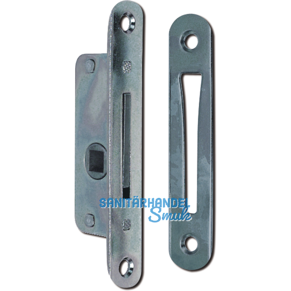 Einstemmzunge mit Schlieblech, DM 15 mm, rund, Stahl verzinkt