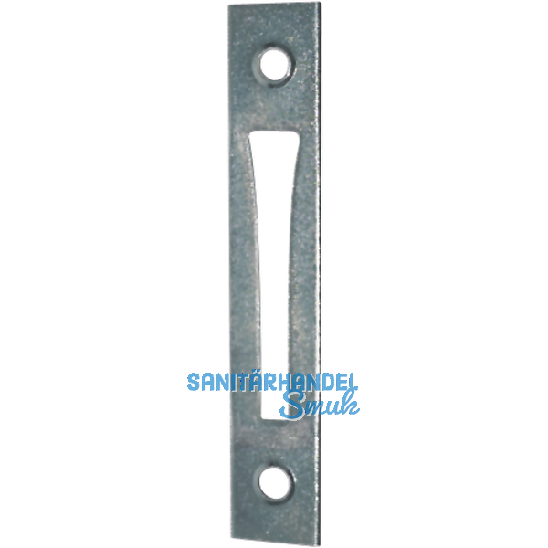 Schlieblech zu Einstemmzunge, eckig, 85 x 15 x 1,25 mm, Stahl verzinkt