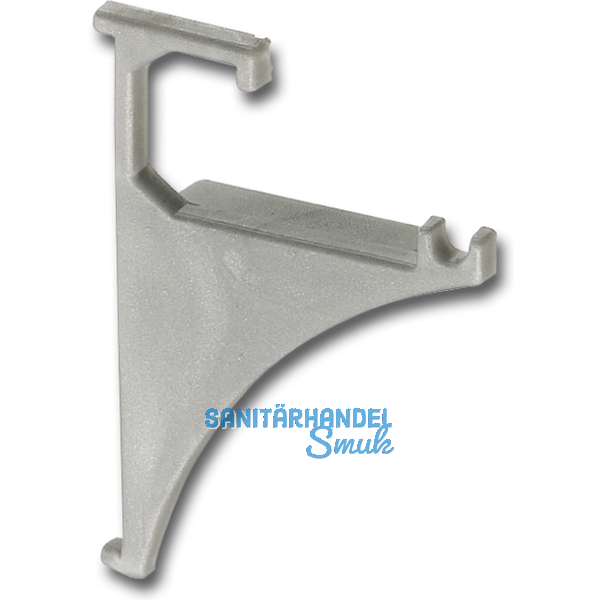 Endstck Fritz 1 Paar-1 Stck links/rechts, Hhe 50 mm, Kunststoff silberfarbig