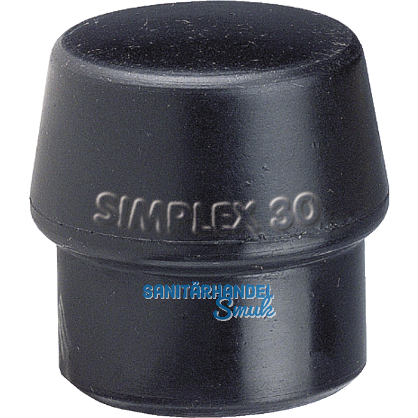 Schonhammer-Einsatz Kopfdurchmesser 50 mm Gummi schwarz