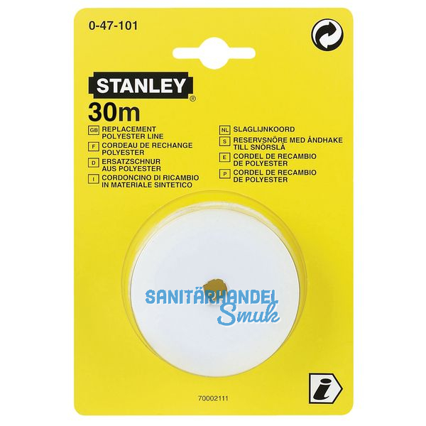 Ersatzschnur aus Baumwoll-/Polyestergemisch zu Lotschnur Automat Lnge 30 m