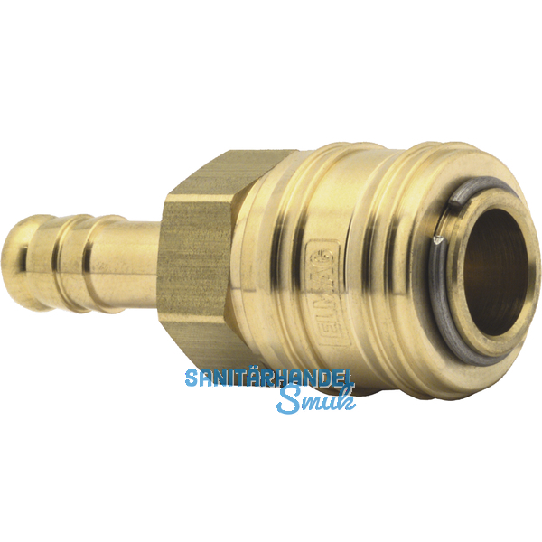 Euro Druckluft Kupplung aus Messing mit 9 mm Schlauchtlle