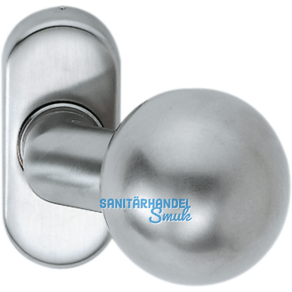 FSB Trknopf 07 0846 - auf Ros.,  50 mm gekrpft fest vernietet, Edelstahl