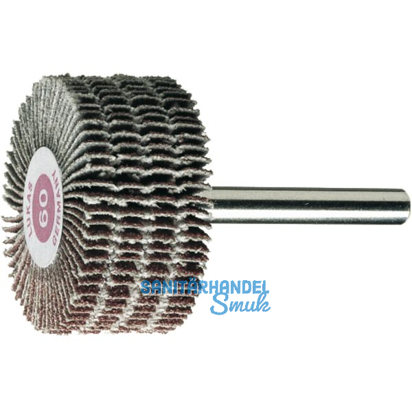 LUKAS Fcherschleifbrste 50 x 30 mm Korn 120 Schaft 6 mm